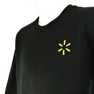 WALMART Spark Associate Black Sweatshirt Employee Uniform Shirt Size L NWT